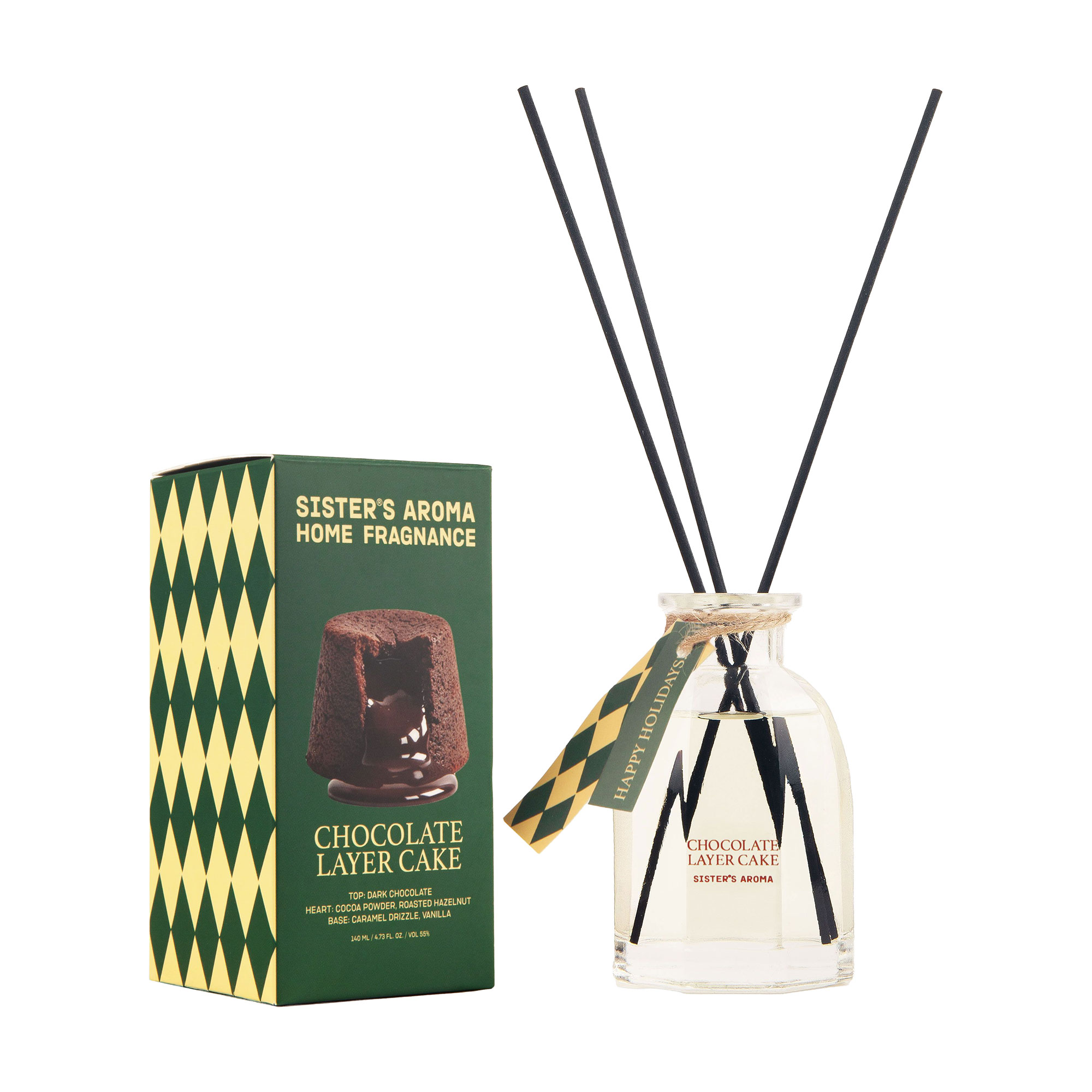 Аромат для дому Sister's Aroma Home Fragnance, Chocolate Layer Cake, 140 мл